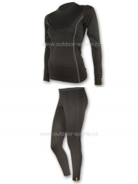 Akční set SENSOR MERINO WOOL ACTIVE dámský dlouhý rukáv + nohavice černá - XL