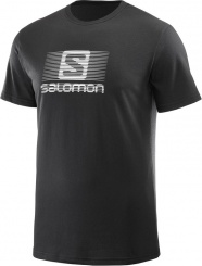 triko Salomon Blend logo SS M black