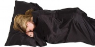 Lifeventure Silk Sleeping Bag Liner black mummy