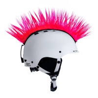 Crazy Uši ozdoba na helmu - Číro Wiggystyle Mohawk Pink