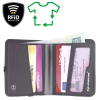 Lifeventure RFiD Compact Wallet Recycled grey