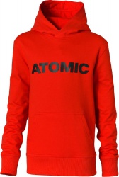 mikina ATOMIC RS kids hoodie red 140cm