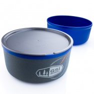 GSI Outdoors Ultralight Nesting Bowl + Mug 591ml blue