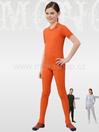 MOIRA MONO spodky dětské s dlouhou nohavicí 130-160 oranžová