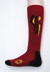 ponožky Salomon Elios red/yellow - M/5,5-7