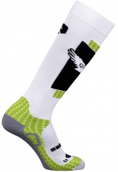 ponožky Salomon Quest white/green 11/12