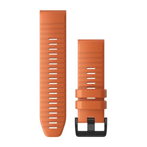 Garmin Řemínek pro fenix6X - QuickFit 26, silikonový, oranžový, čer