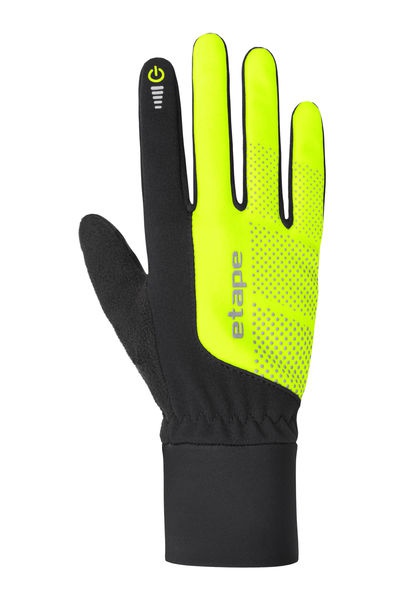 Etape - rukavice Skin WS černá/žlutá fluo