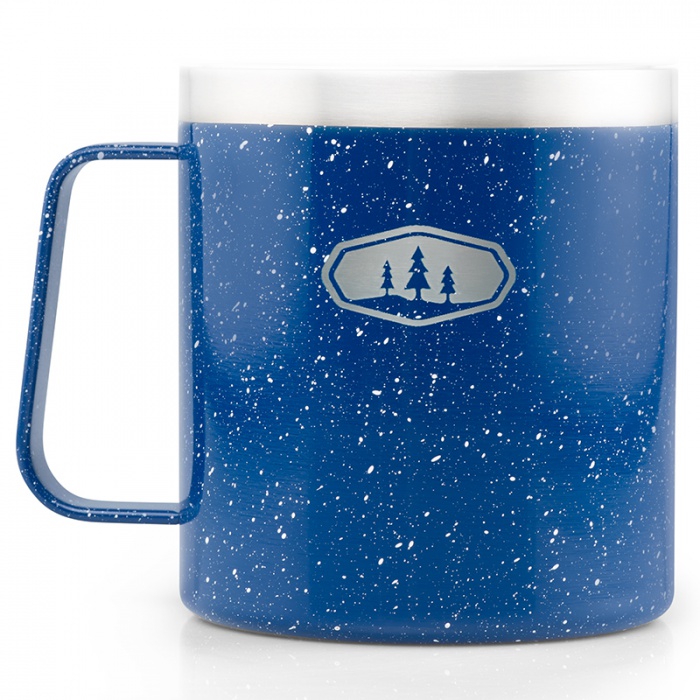 GSI Outdoors Glacier Stainless Camp Cup 444ml blue speckle