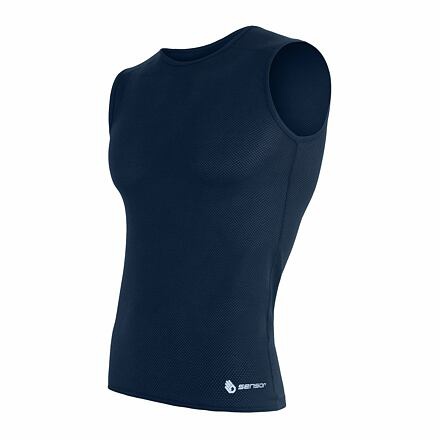 SENSOR COOLMAX AIR pánské triko bez rukávů deep blue -XL
