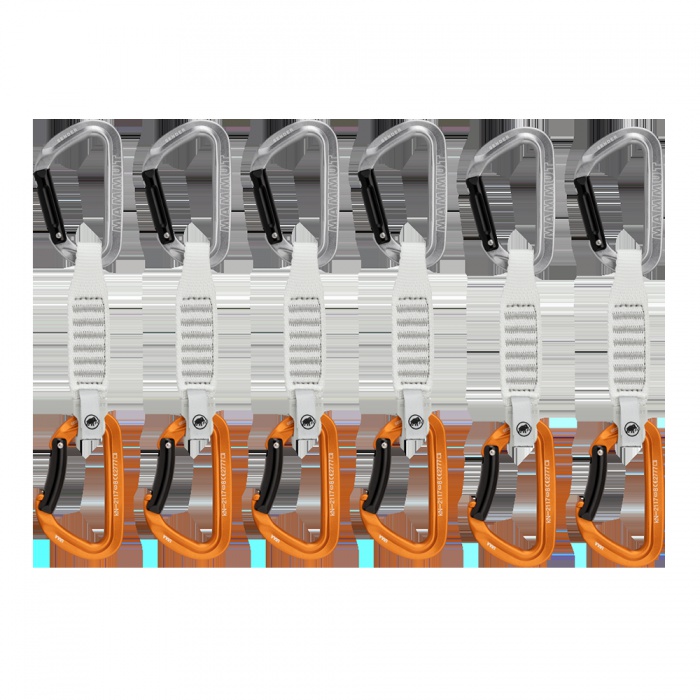 Mammut Sender Keylock 12 cm 6-Pack Quickdraws - Šedá