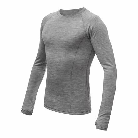 SENSOR MERINO BOLD pánské triko dl.rukáv cool gray -M