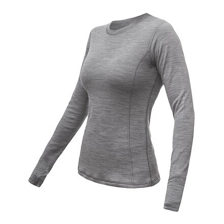 SENSOR MERINO BOLD dámské triko dl.rukáv cool gray -L