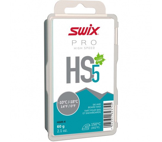 vosk SWIX HS05-6 high speed 60g -10/-18°C tyrkysov
