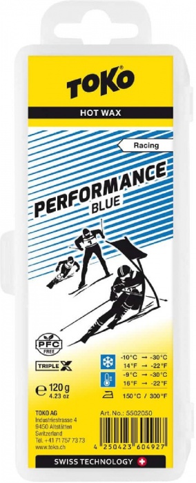 vosk TOKO TripleX Performance 120g modrý -30/-10°C