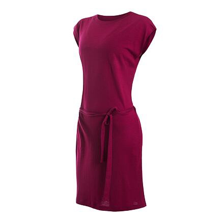 SENSOR MERINO ACTIVE dámské šaty lilla -L