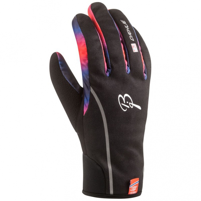 Bjorn Daehlie rukavice BJ Warmest M černo/modro/oranžové - XXL