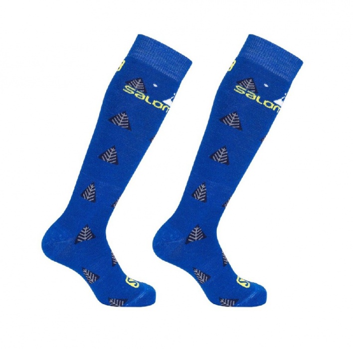ponožky Salomon Team JR 2pack blue/sulphur S